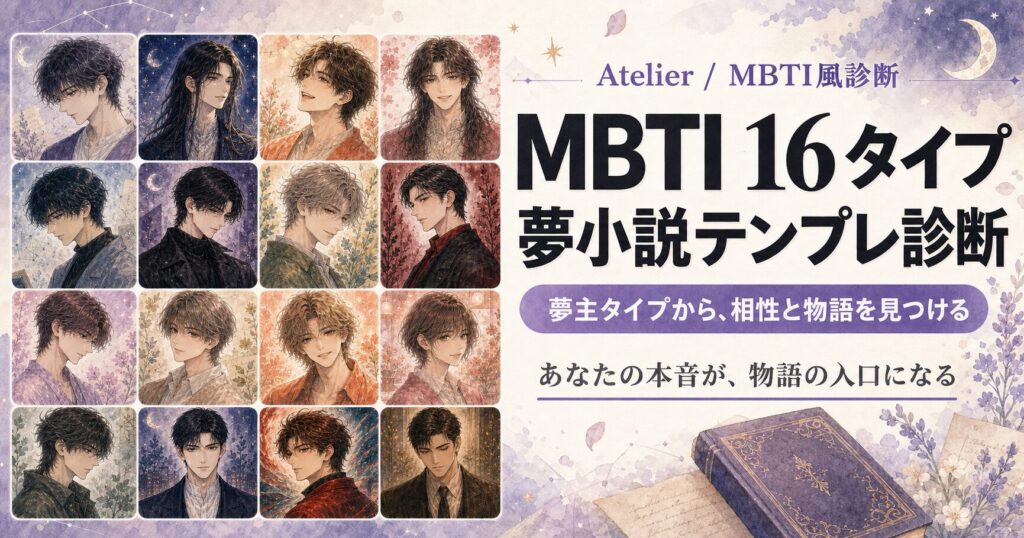MBTI 16タイプ夢小説テンプレ診断のサムネイル